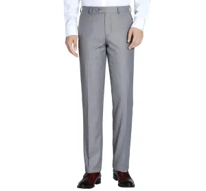 RENOIR Grey Slim Fit Flat Front Suit Separate Pants 202-2