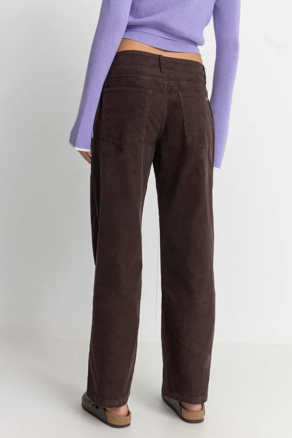 Rhythm Lula Low Rise Pant - CHOCOLATE