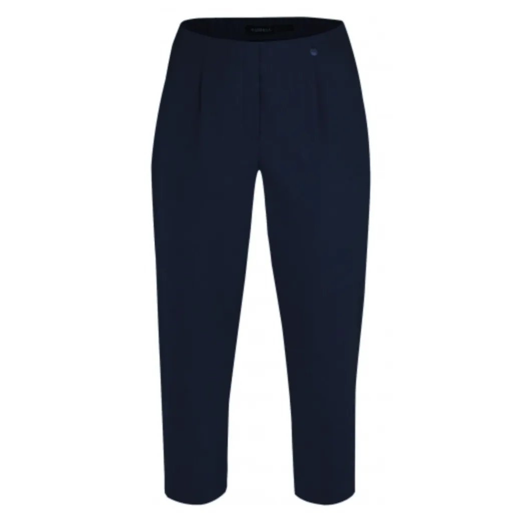 Robell Crop Trousers | Navy