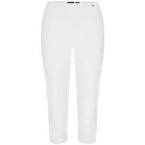 Robell Crop Trousers | White Denim