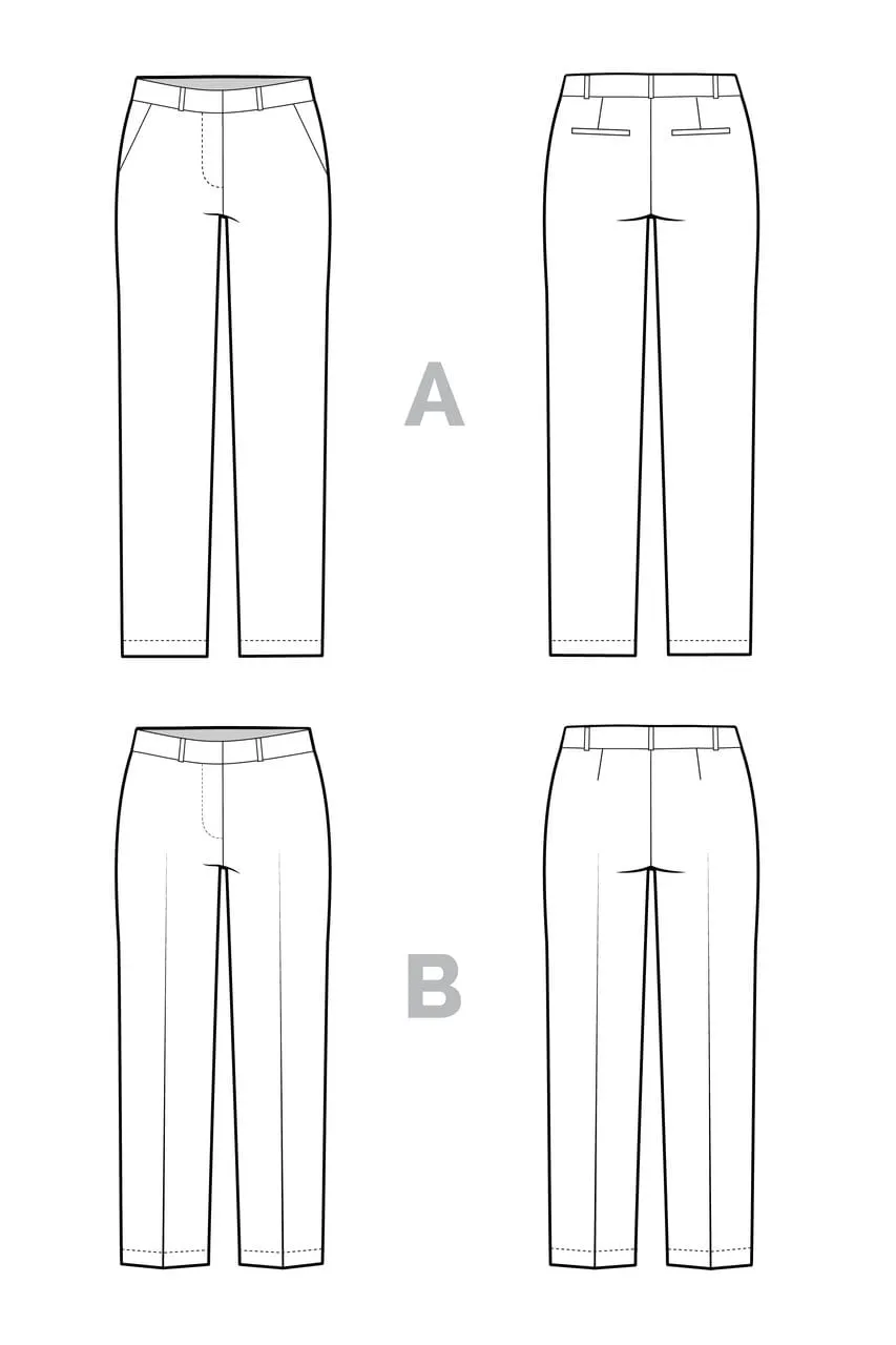 Sasha Trousers - Closet Core Patterns - Sizes 0-20