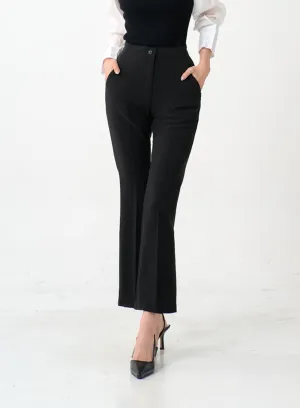 Semi Bootcut Tailored Pants IO07