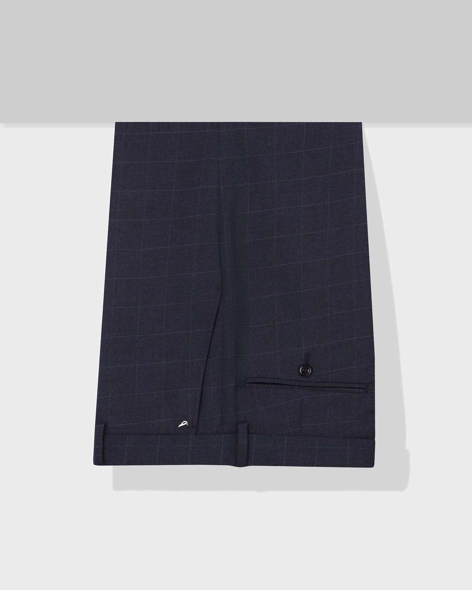 Slim Comfort B-95 Formal Navy Check Trouser - Mag