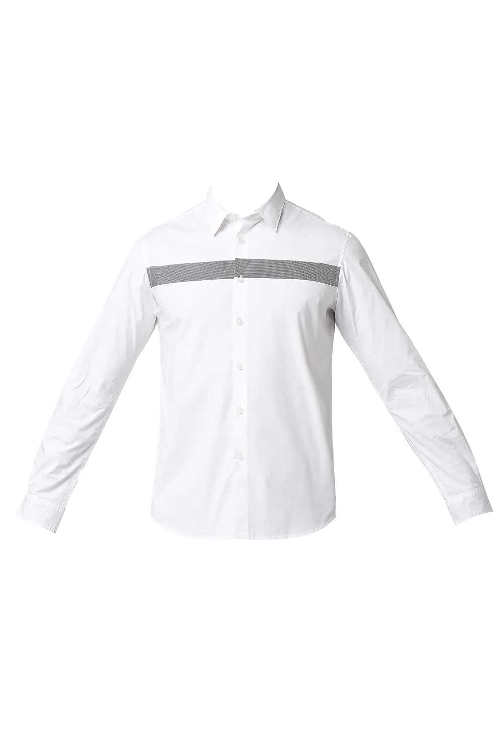 Slim Fit Poplin Stretch Stripe Shirt