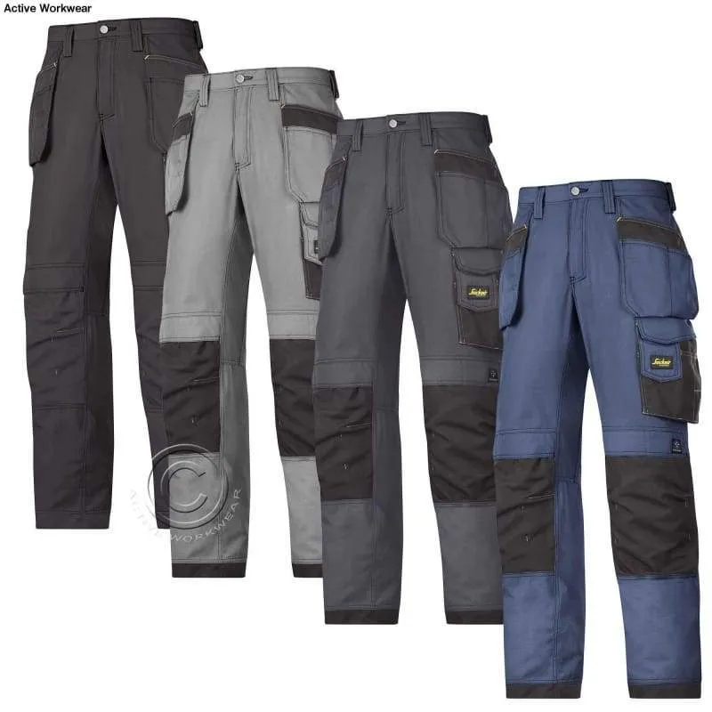 Snickers Original Lightweight Rip Stop Cordura Work Trousers with Kneepad & Holster Pockets -3213