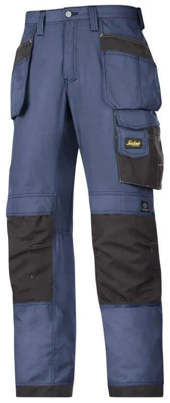 Snickers Original Lightweight Rip Stop Cordura Work Trousers with Kneepad & Holster Pockets -3213