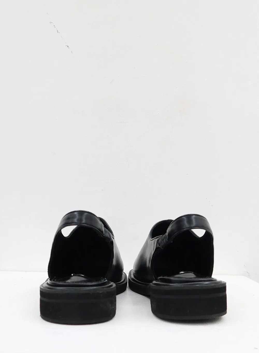 Square Toe Ankle Strap Loafers OJ319