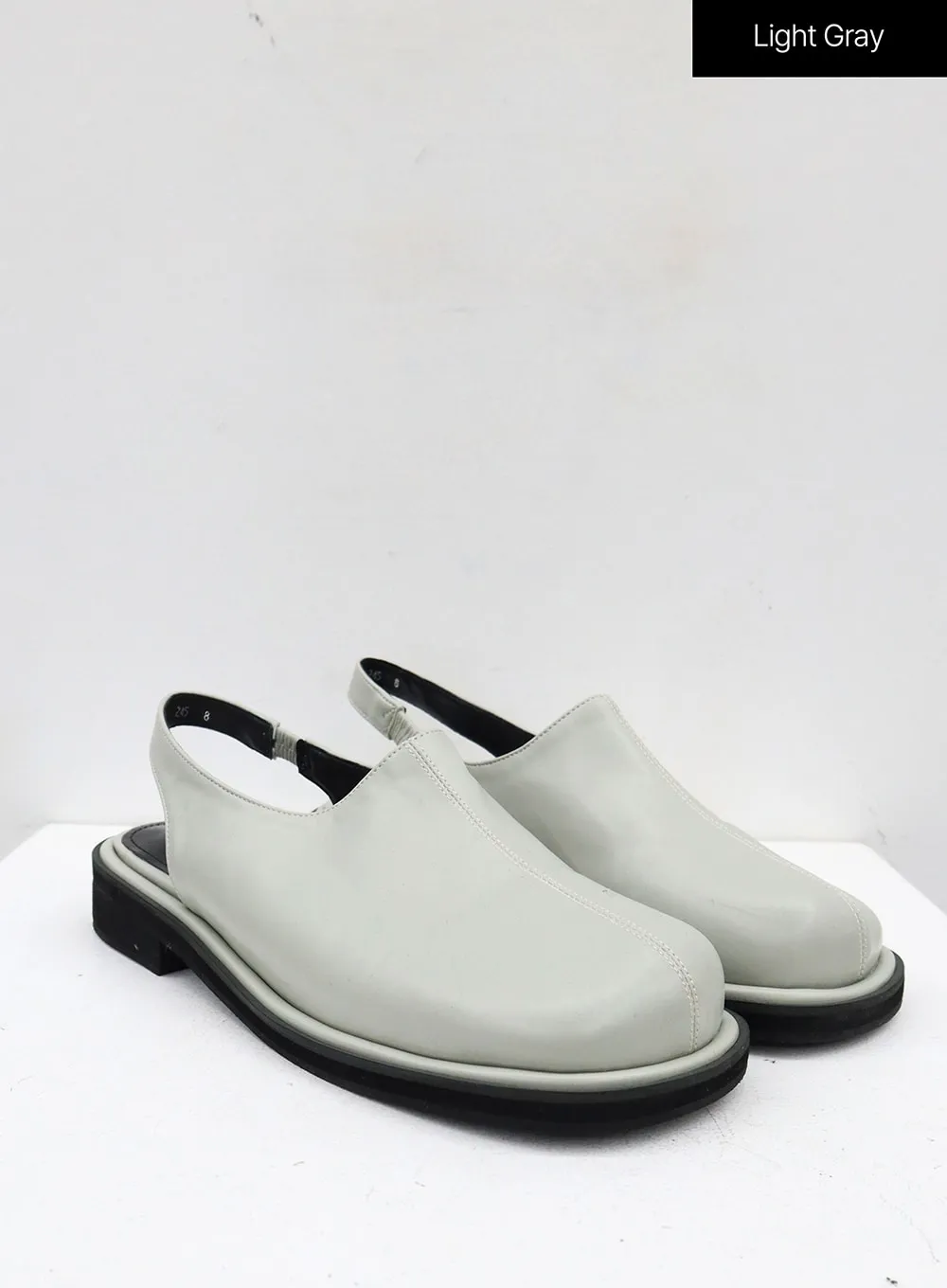 Square Toe Ankle Strap Loafers OJ319