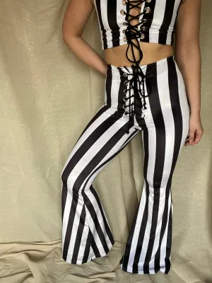 Stevie Flared Trousers - Stripe