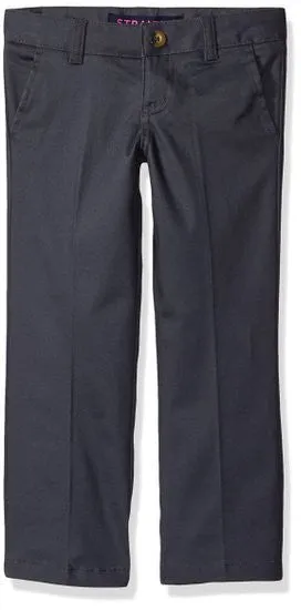 Straight Leg Twill Pant Sz 4-20 (4 Colors)