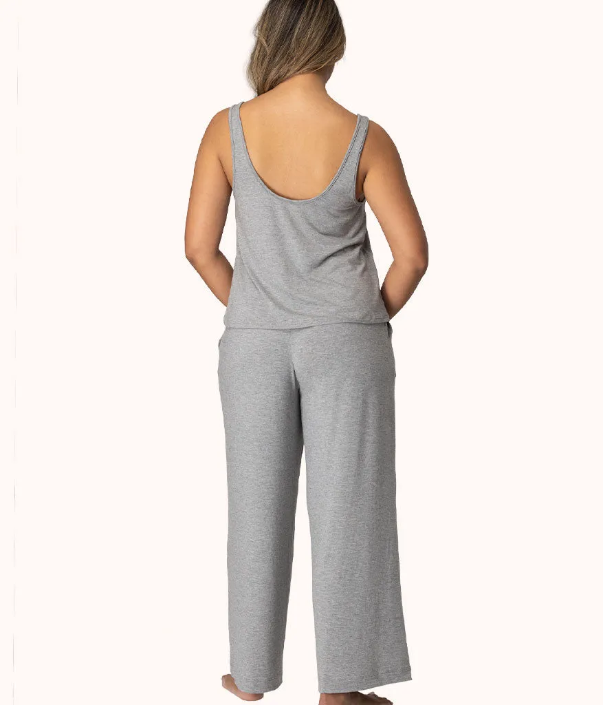 The All-Day Wide Leg Pant: Heather Grey