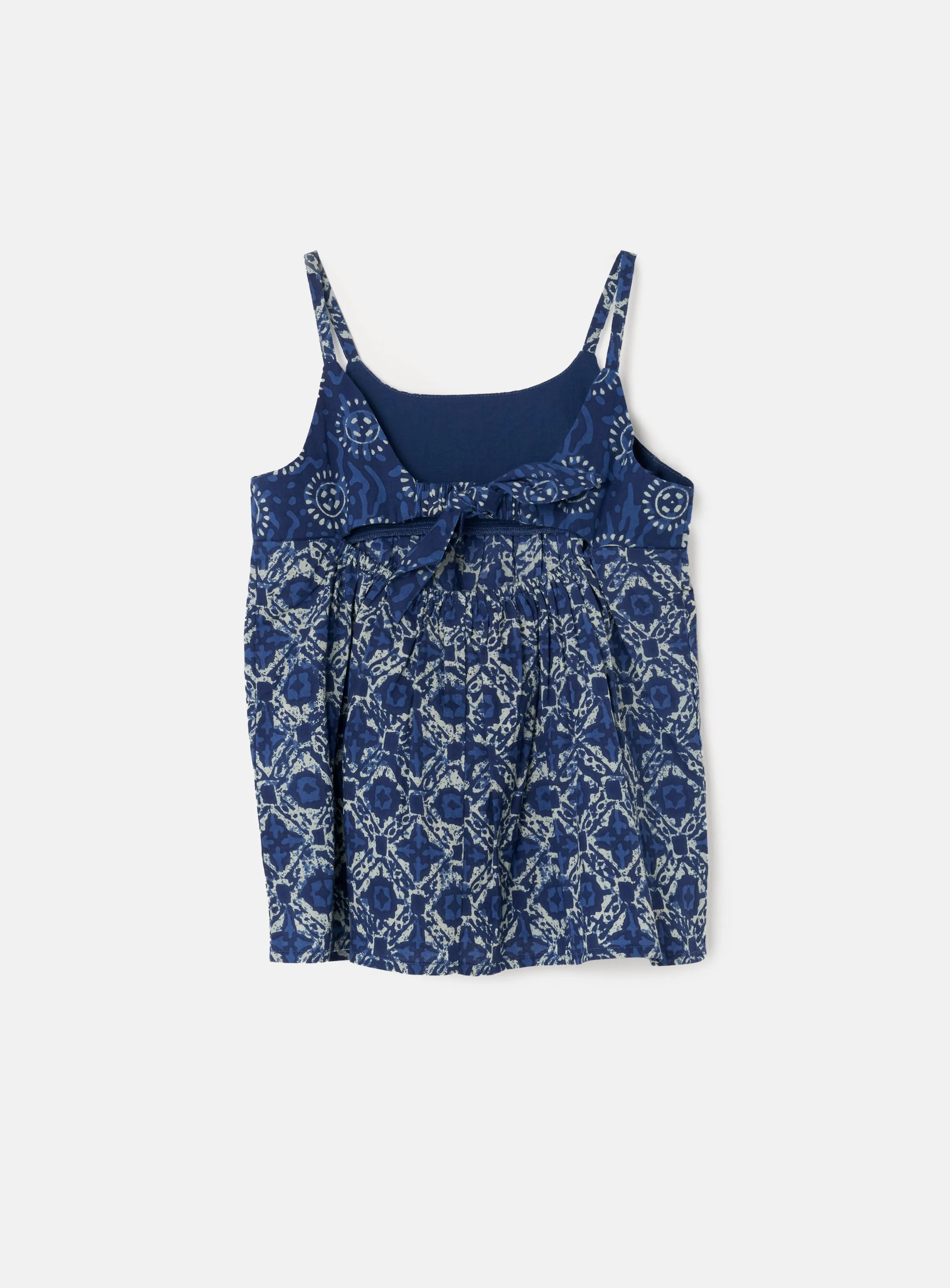 Thea Blue Batik Top