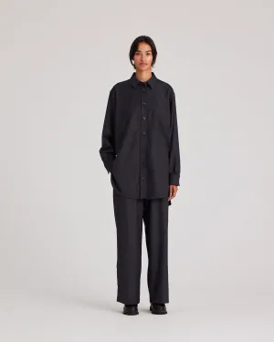 Thilde Wool Pant - Dark Grey