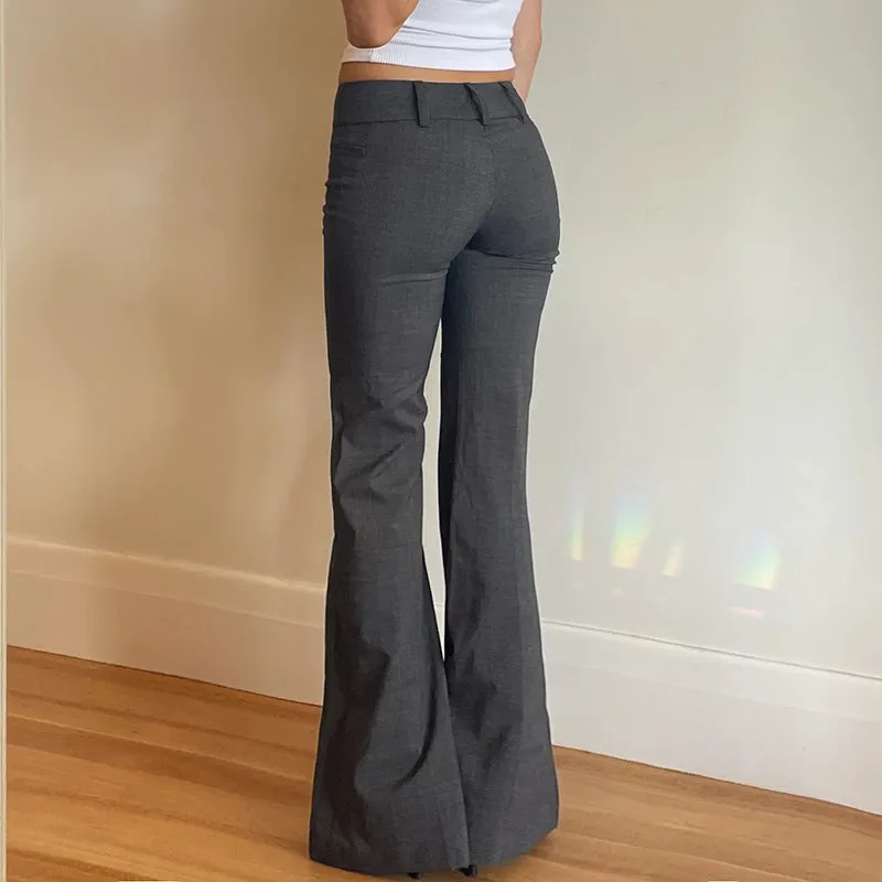 Toleet fall Elegant Daily with our Popular Italian Style Fashionable Urban Low Waist Suit Pants