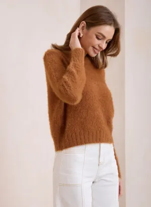 Tully Tan Fluffy Knit