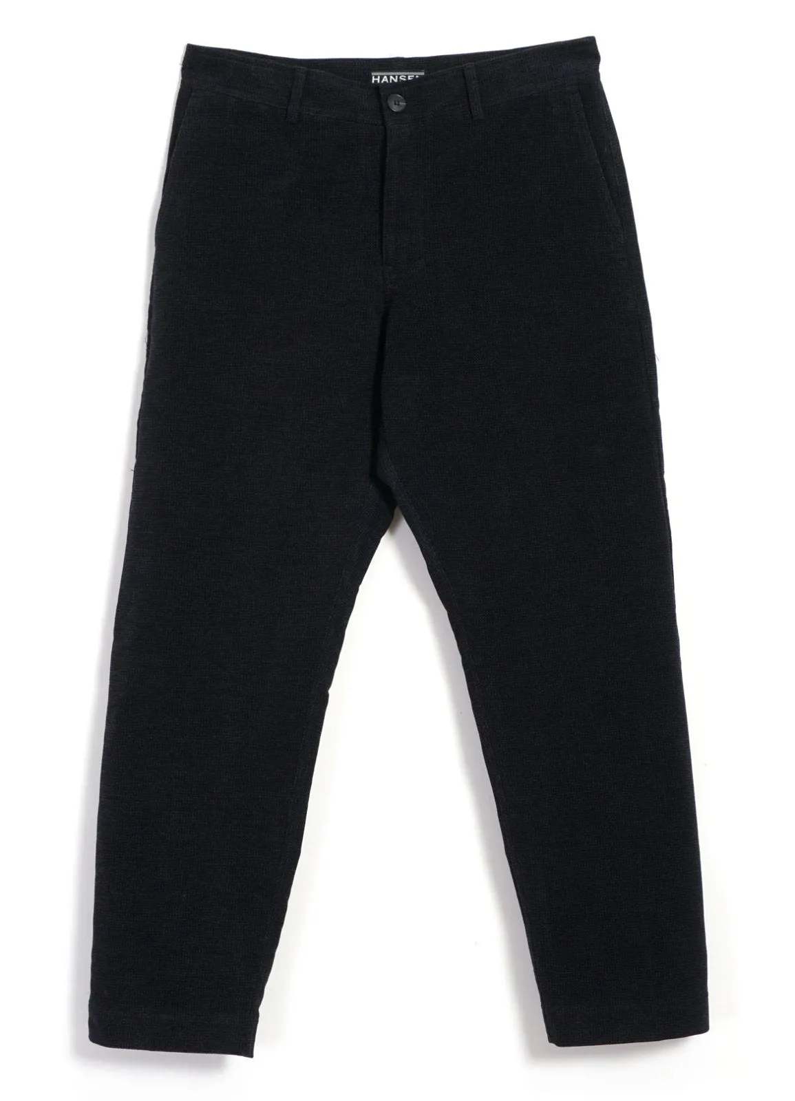 TYGE | Wide Cut Cropped Trousers | Onyx