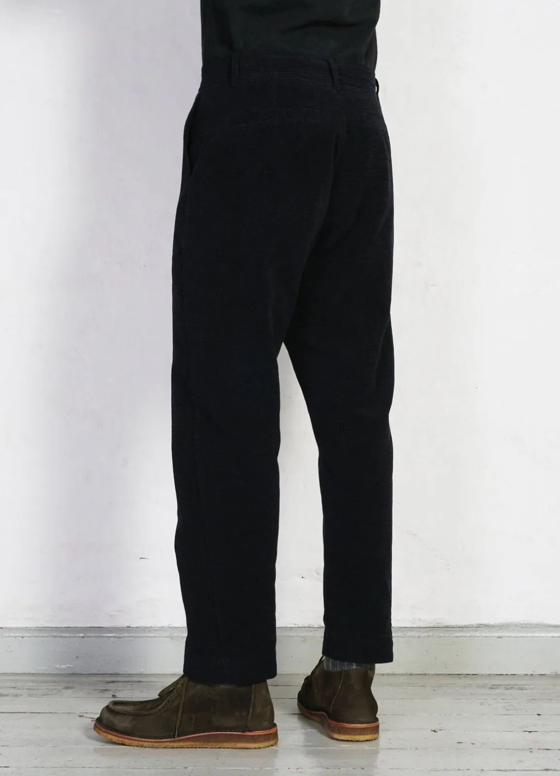 TYGE | Wide Cut Cropped Trousers | Onyx