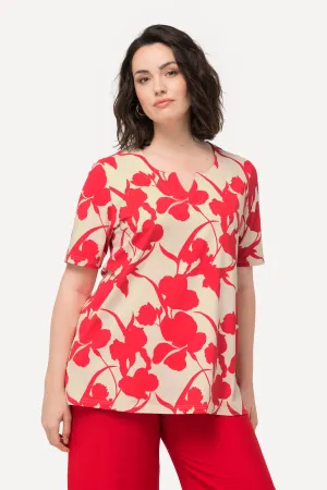 Ulla Popken Tunic Shirt in Coral