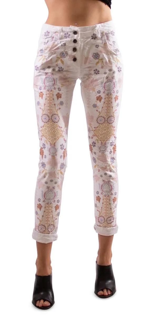 Viviana Small Flower Print Jean