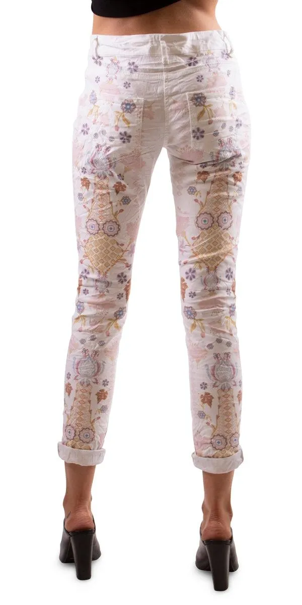 Viviana Small Flower Print Jean