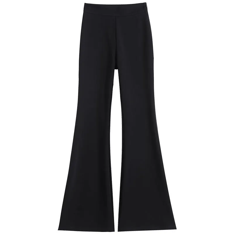 Wenkouban classy outfits women Black Pants Skinny Suit Pants Women's 2024 High Waist Narrow Wide Leg Pants Flared Mopping Pants